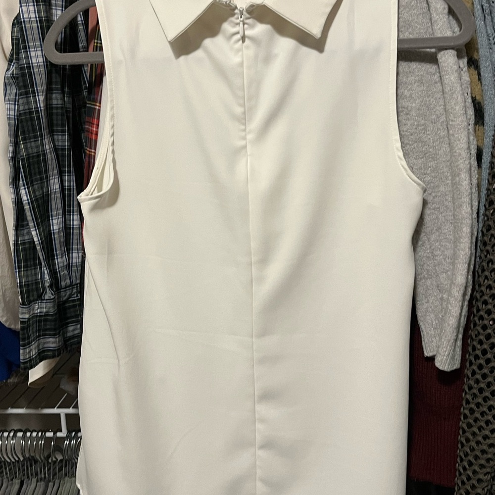 Cream Roll Neck Shell - Picture 3 of 3